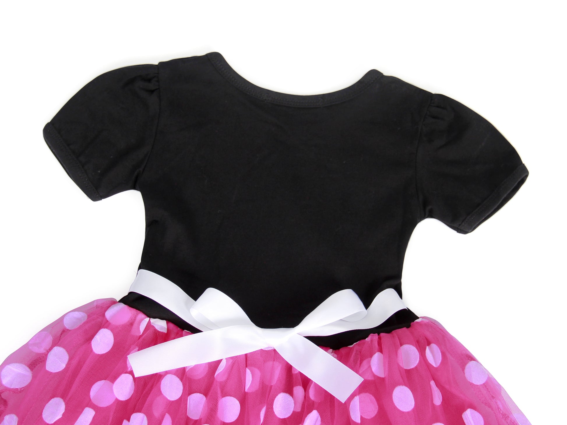 Minnie Mouse Costume Girls Dress up Princess Toddler Cute Polka Dots Fancy Minnie Mouse Dresses up Bowknot Tutu Tulle Cosplay Birthday Party Baby Girl Costume with Headband 120 CM